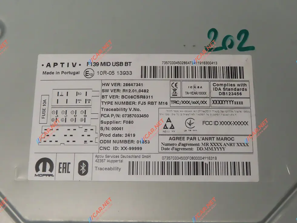 Miniatura: F139 MID USB BT