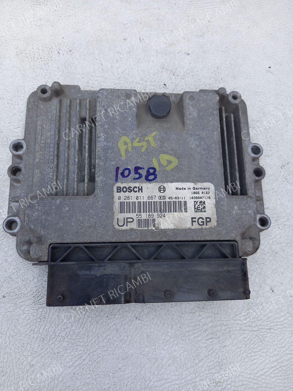 0281011667 BOSCH EDC16C9 55189924 UP FGP UNITÉ DE CONTRÔLE MOTEUR OPEL ASTRA H 1.9 CDTI