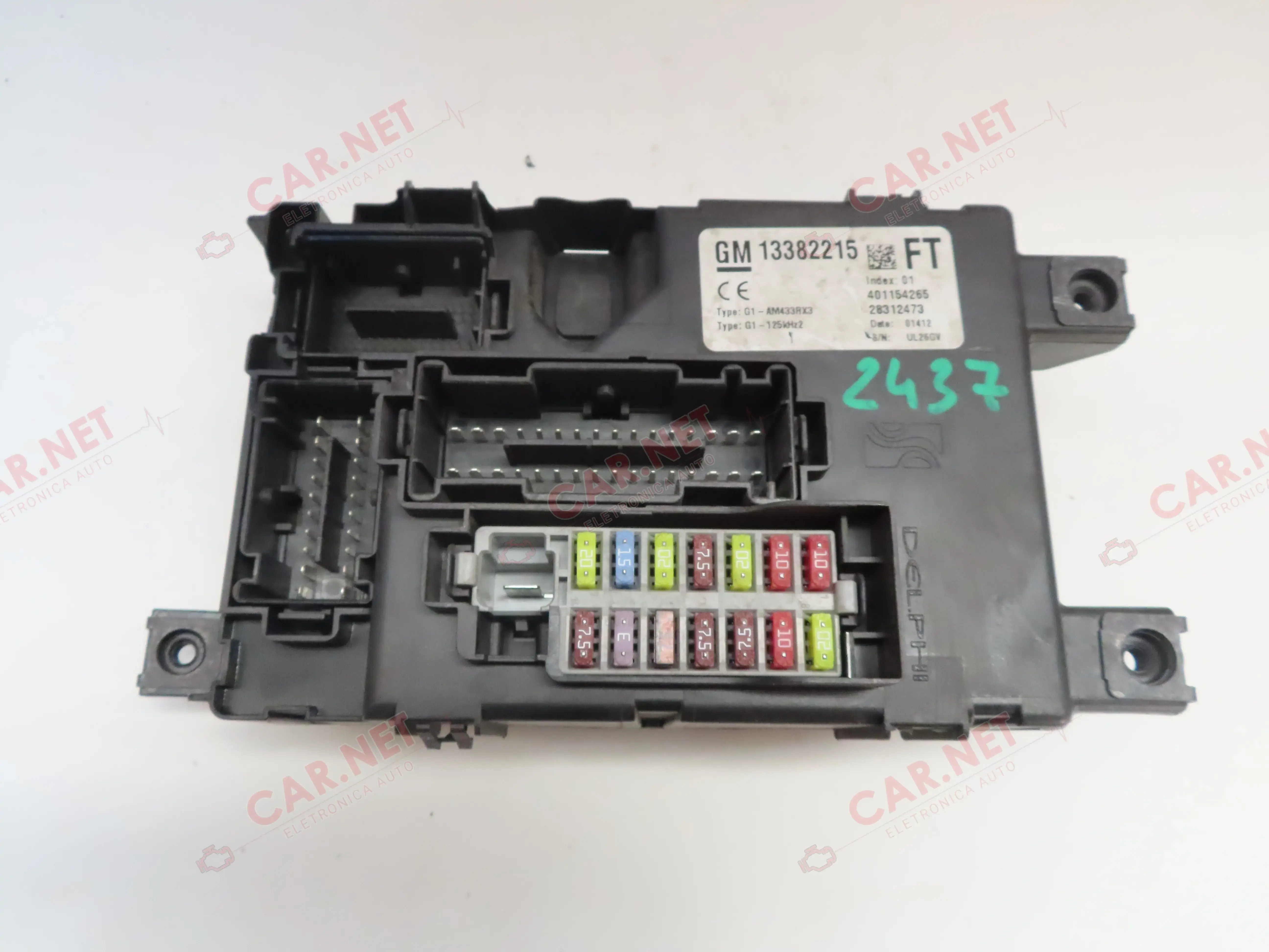 13382215 UNITÉ DE CONTRÔLE D'ORDINATEUR DE CARROSSERIE BCM OPEL CORSA D S07 DELPHI 28312473 TYPE G1