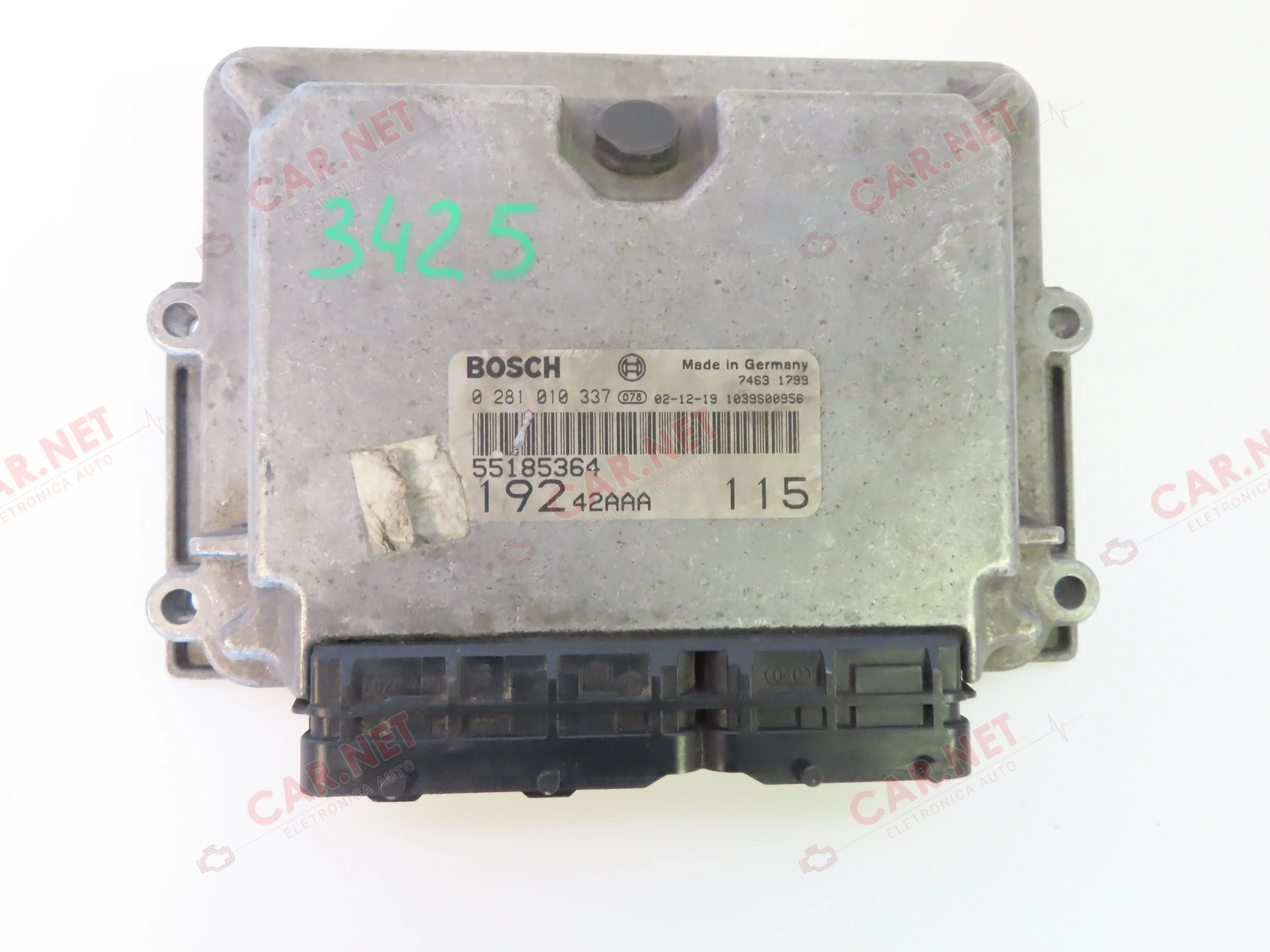 55185364 42AAA ENGINE CONTROL UNIT FIAT STILO 192 1.9 JTD 85KW 0281010337 EDC15C7