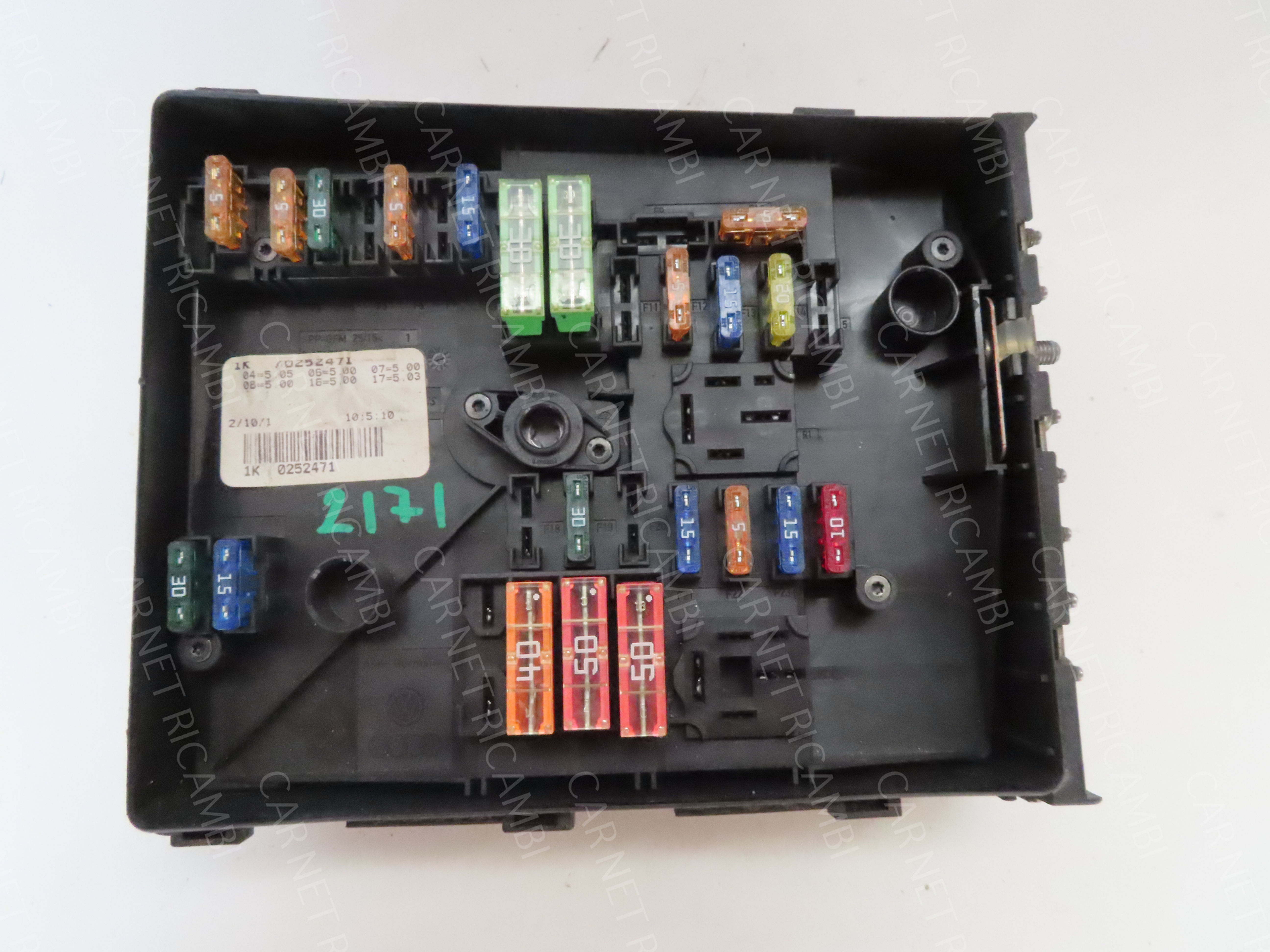 1K0937125A RELAY FUSE BOX CONTROL UNIT VOLKSWAGEN PASSAT B6 3C GOLF V