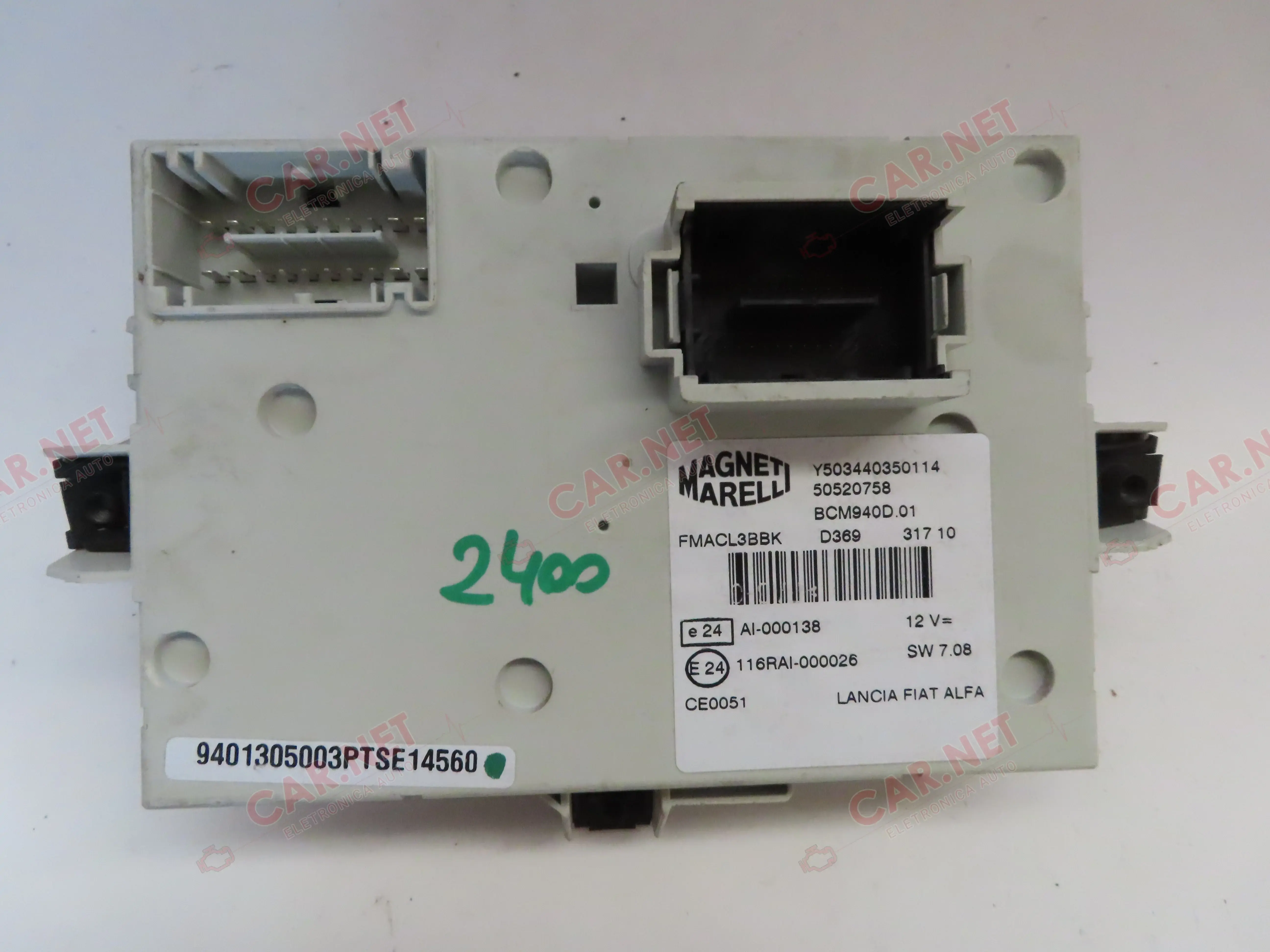 50520758 BODY COMPUTER CONTROL UNIT ALFA ROMEO GIULIETTA 940 MARELLI BCM940D.01
