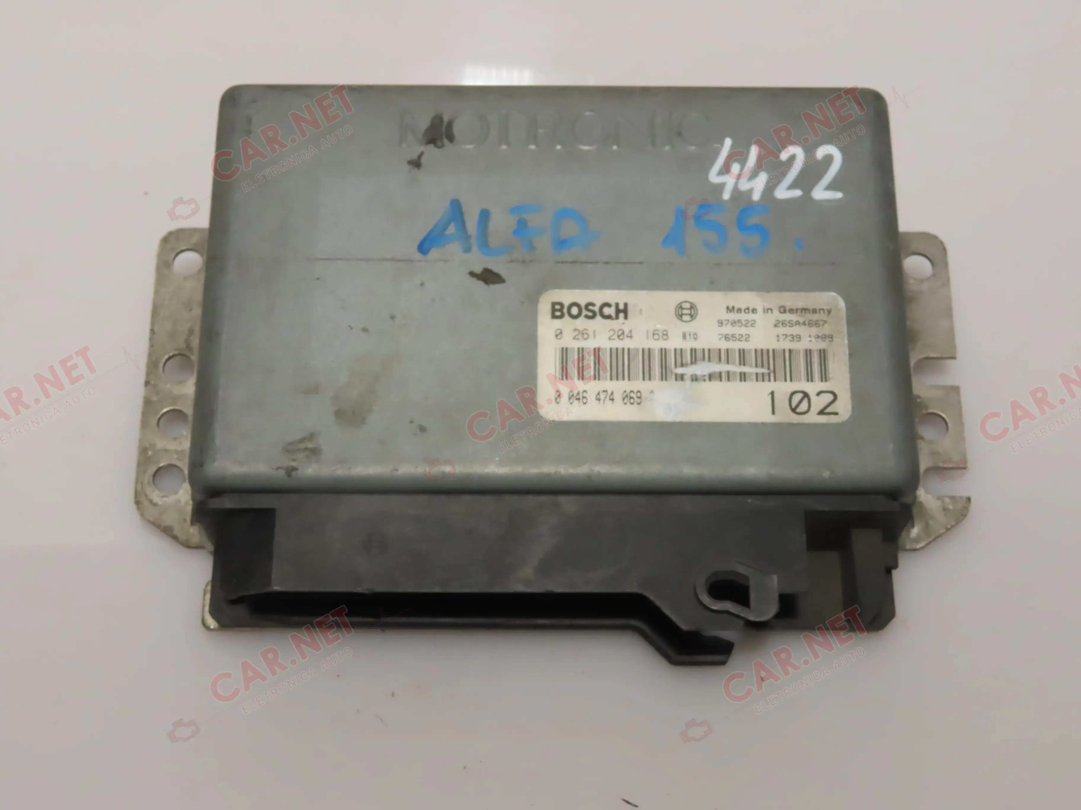 0261204168 CENTRALINA MOTORE ALFA ROMEO 155 1.7 TS 16V 00464740690 BOSCH M2.10.4