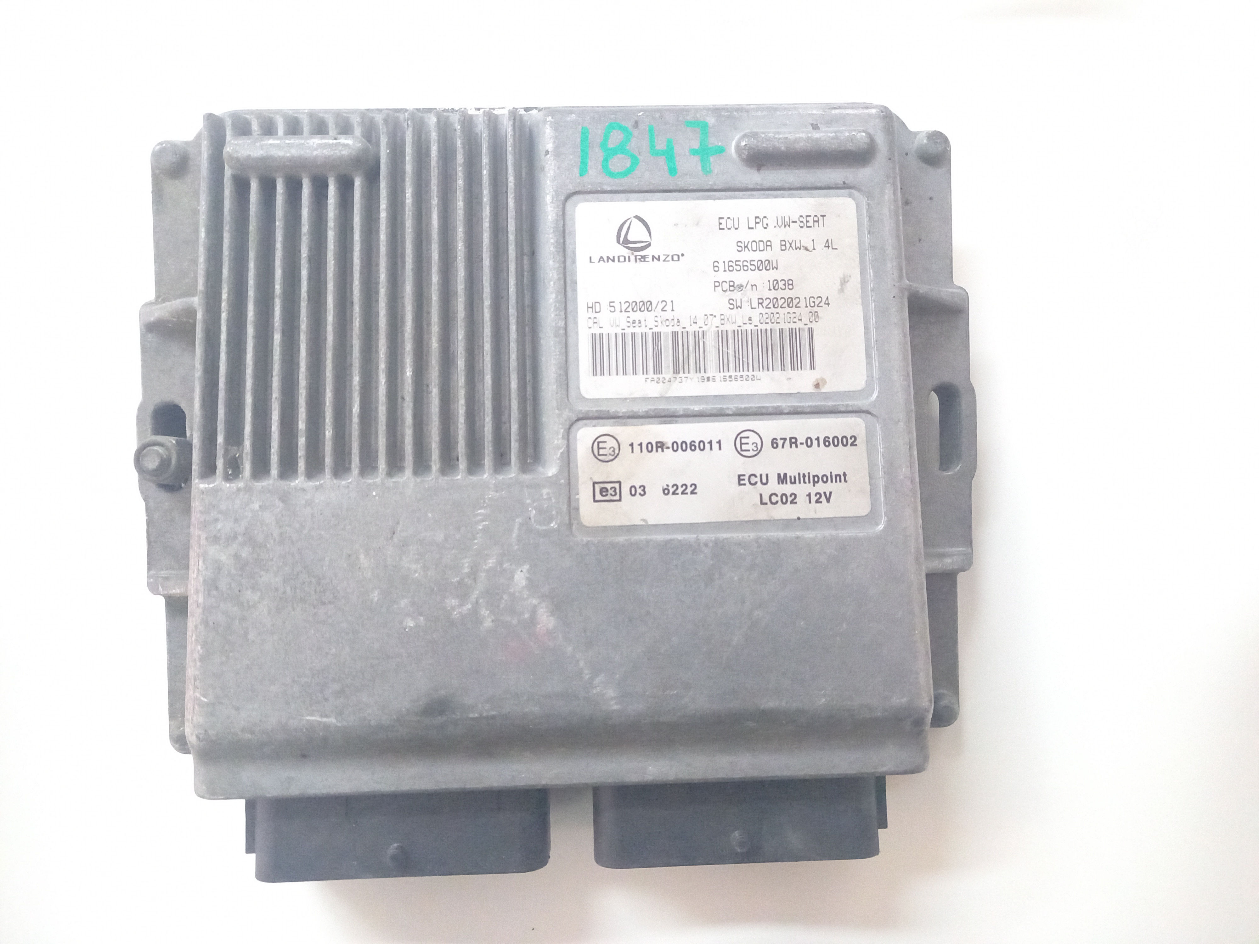 61656500W LANDI RENZO LR202021G24 CENTRALINA GPL ECU LPG VW SEAT SKODA BXW 1.4L