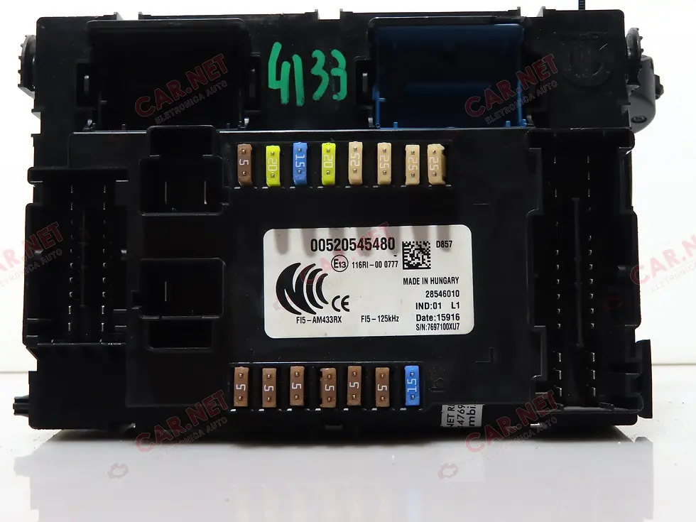 Thumbnail: 00520545480 BODY COMPUTER CONTROL UNIT BCM MODULE FIAT TIPO 356 1.4 LPG DELPHI FI5