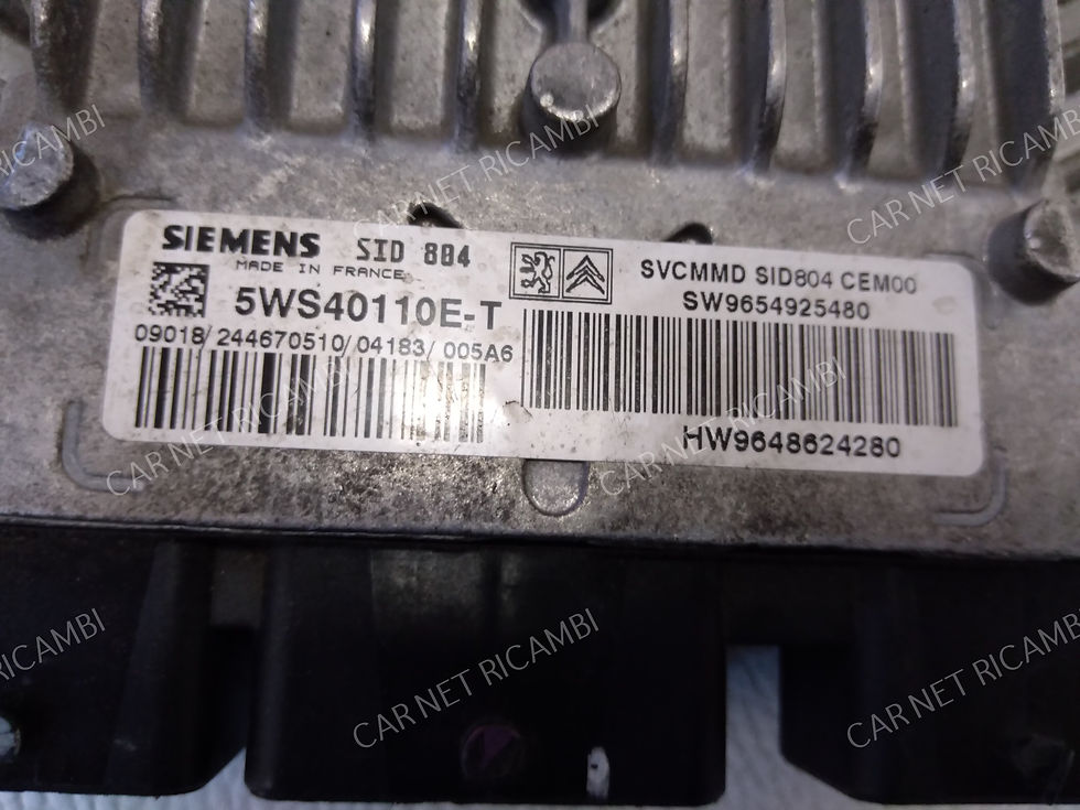 Miniature : 9654925480 UNITÉ DE CONTRÔLE MOTEUR CITROEN C3 1.4 HDI 50KW SIEMENS SID804 5WS40110E-T