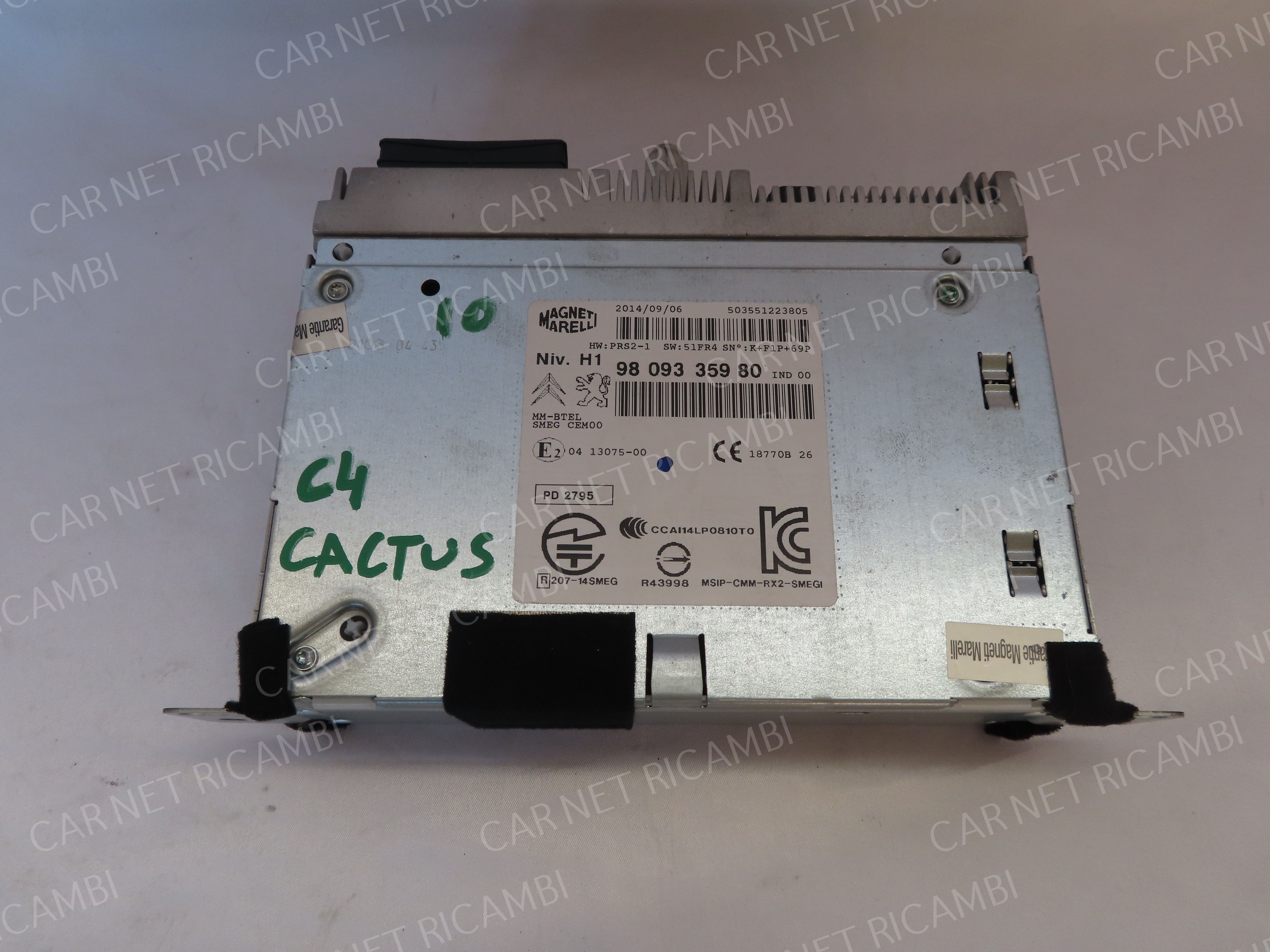 9809335980 MULTIMEDIA RADIO NAVIGATORE CITROEN C4 CACTUS PEUGEOT 508