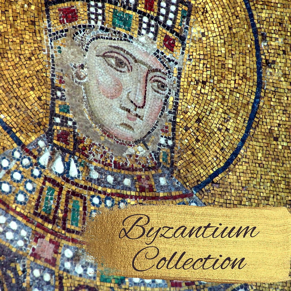 Thumbnail: Detail of Empress Theodora mosaic.