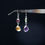 Thumbnail: Pair of handcrafted silver and gemstone earrings