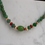 Thumbnail: Necklace made with original apple green Roman glass beads