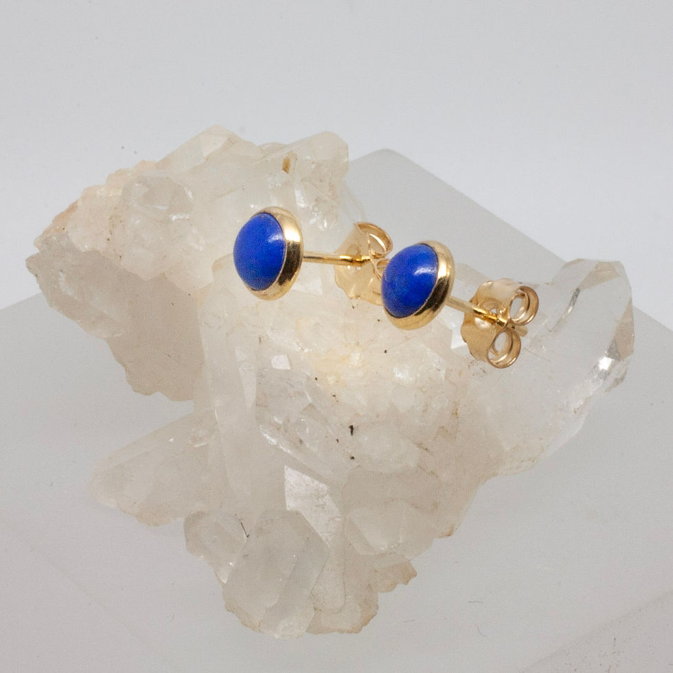 Thumbnail: Lapis lazuli stud earrings
