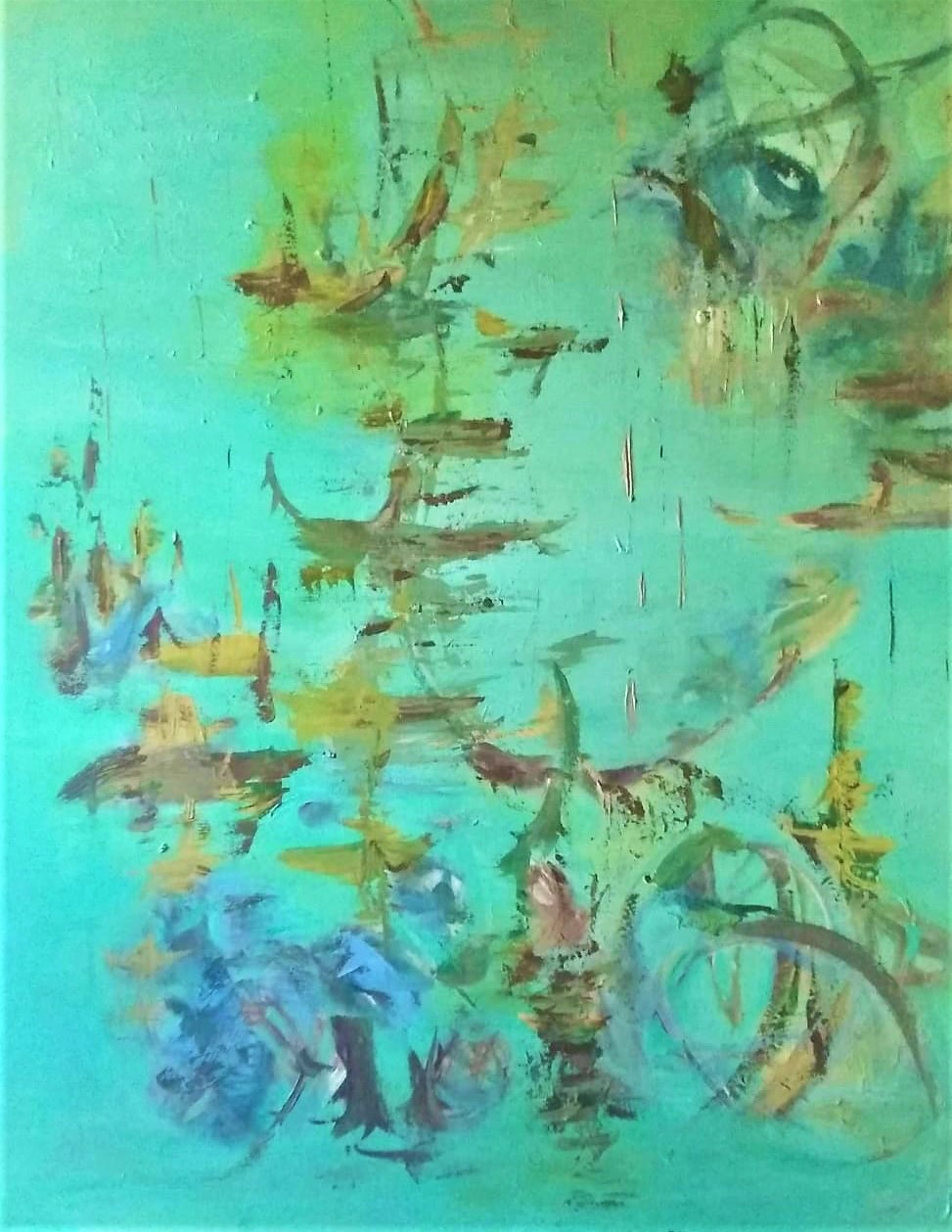 Oriente-Pintura sobre tela- 80 x 100 cm.-2019.