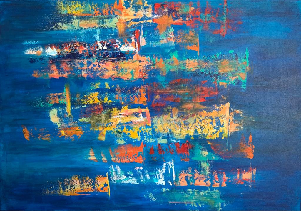 Color dance Acrilico 70 x 100 cm. 2021