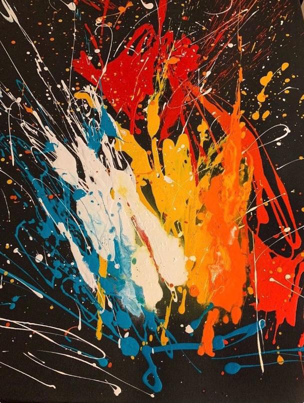Splash II Acrilico 70 x 100 cm. 2020