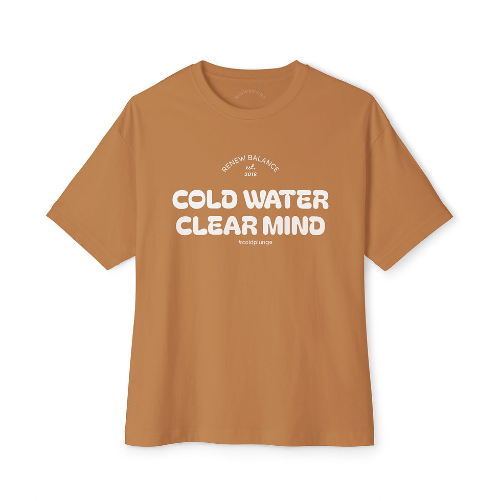 Thumbnail: Cold Water/Clear Mind Oversized Boxy Tee