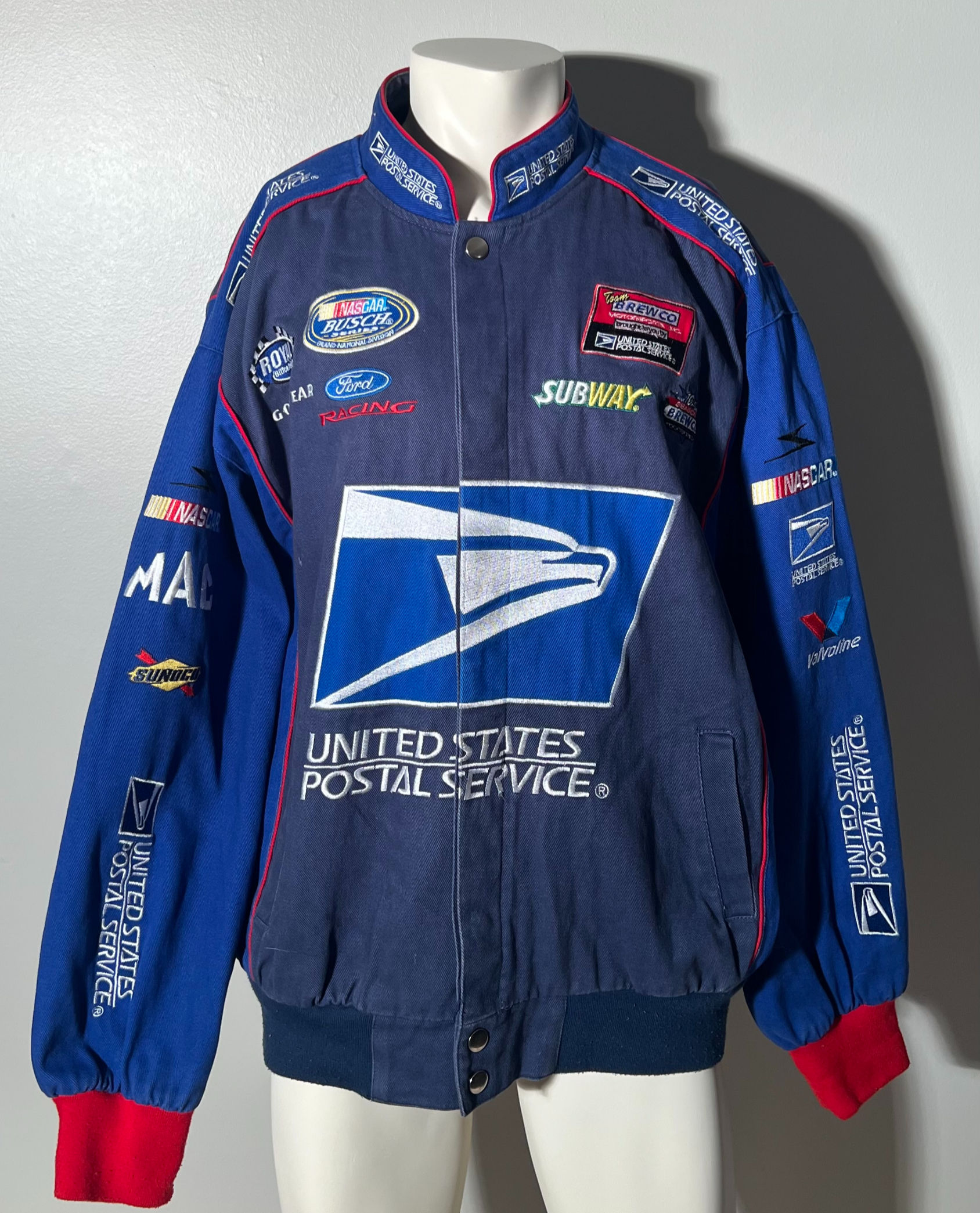 VINTAGE UNITED STATES POSTAL NASCAR JACKET (XXL)