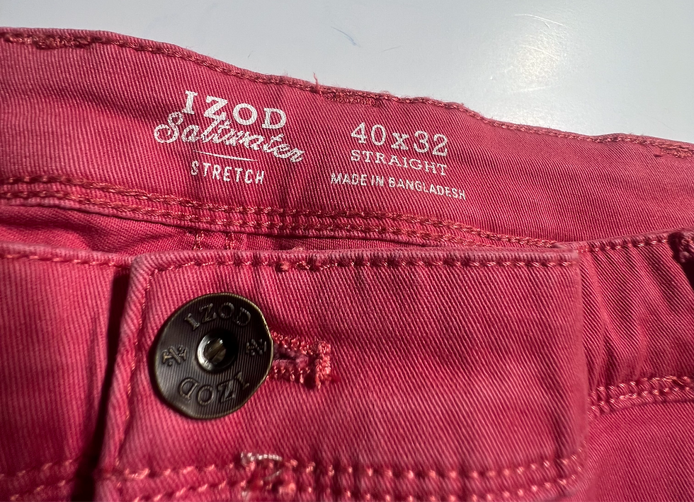 Thumbnail: IZOD STRETCH 5 POCKET PANTS SIZE/40W/32L          #74