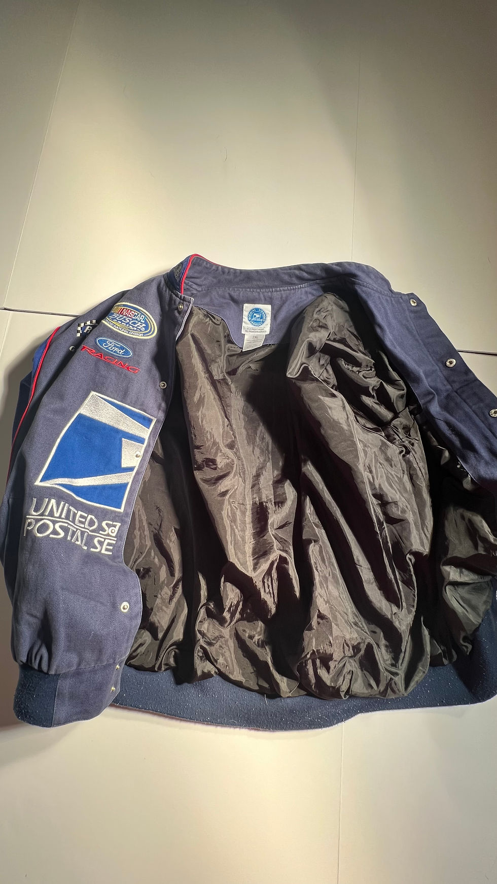 Thumbnail: USED MEN VINTAGE UNITED STATES POSTAL NASCAR JACKET (XXL)