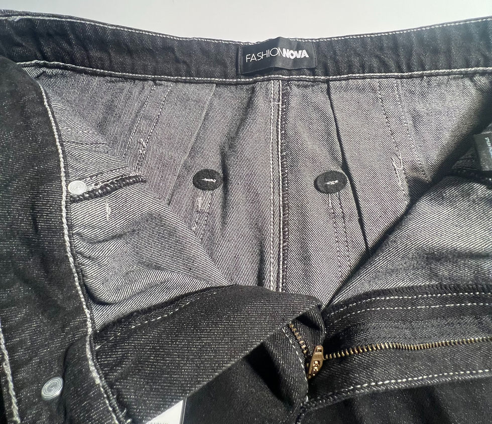 Thumbnail: NEW WOMEN FASHION NOVA WOMAN DENIM WIDE LEG JEANS