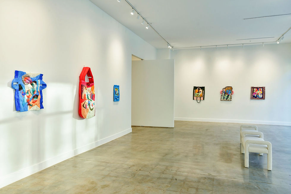 Sheet Cake Gallery installation view with work by Amelia Briggs, courtesy of Houston Cofield and Sheet Cake Gallery