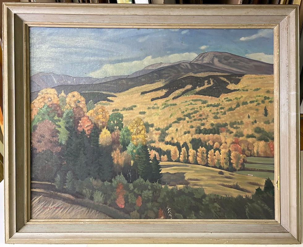 Towards Mount Washington Autumn American Impressionist Painting