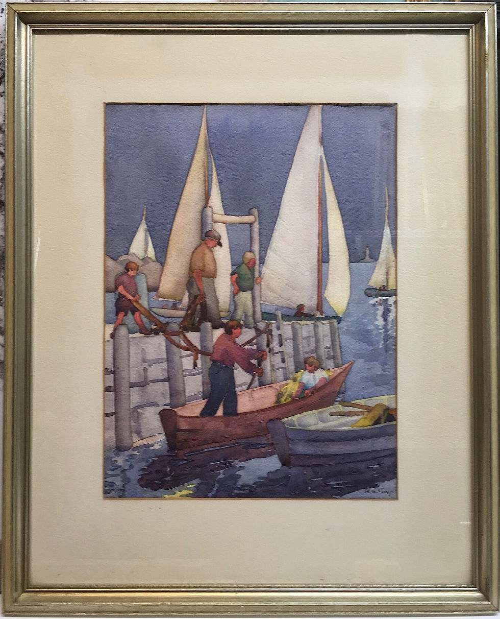 Alice Geary Sailing painting