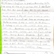 Evan, Grade 5, Maurice Cody Junior Public School, 2025: Project Give Back report for Second Kicks
