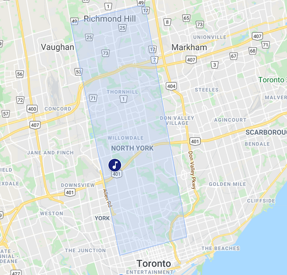 Stay At Home Music Service Area