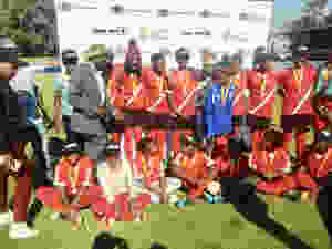 football team of young women (age 15) from Kromdraai (a township in Johannesburg, South Africa) came second out of 16 teams in the Gauteng Rural Provincial Games
