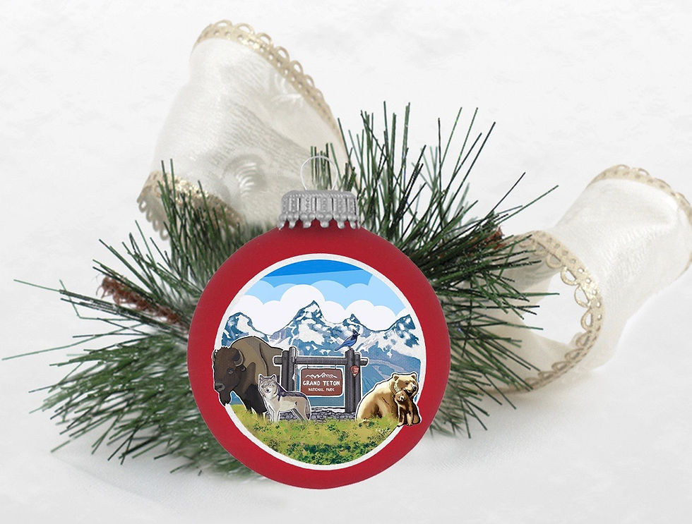 Thumbnail: Grand Teton National Park Glass Ornament
