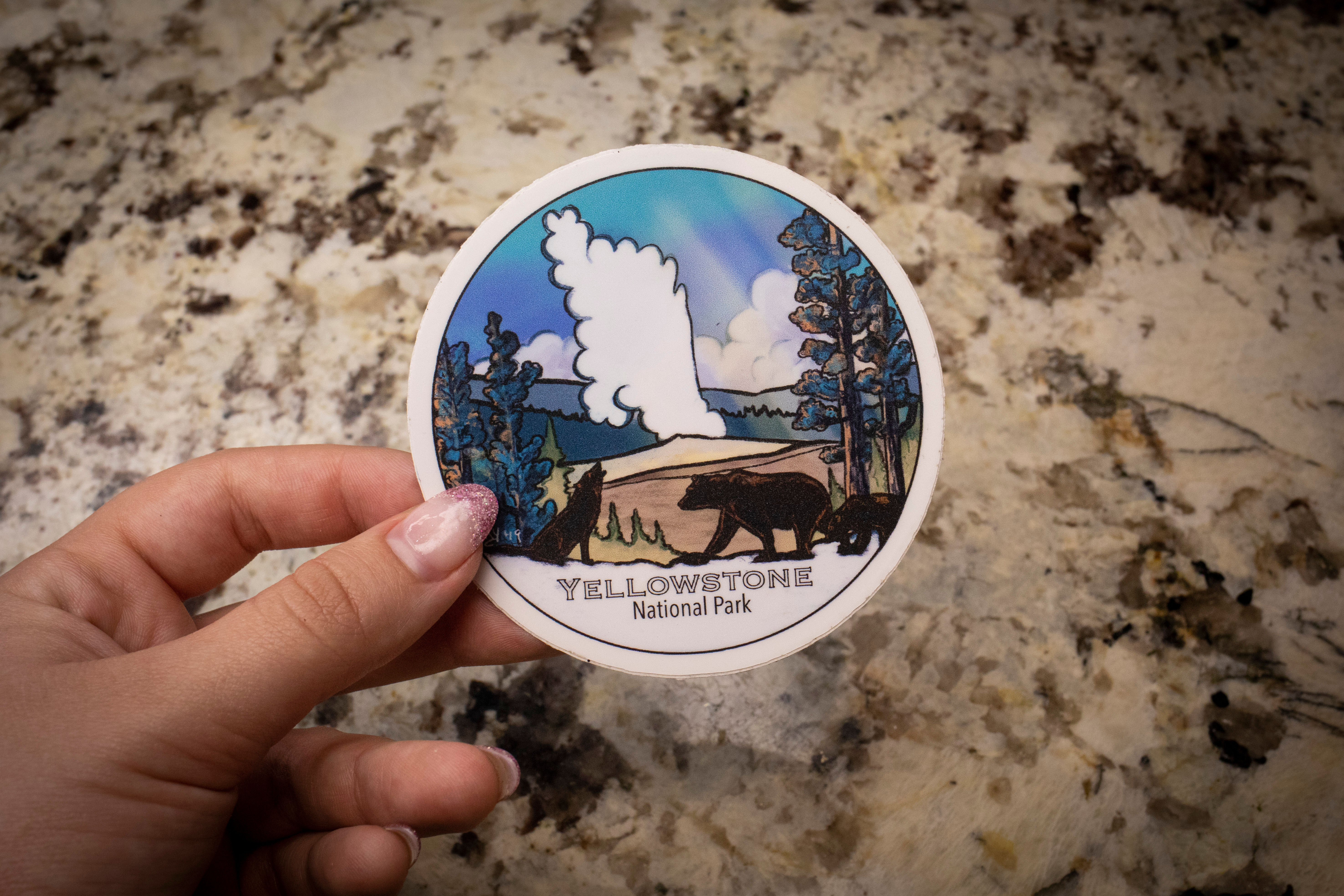 Yellowstone National Park Sticker