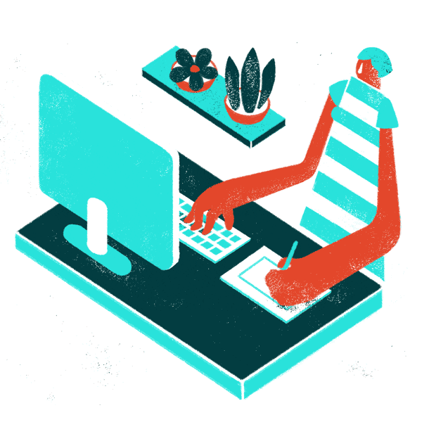 turquoise studying.gif