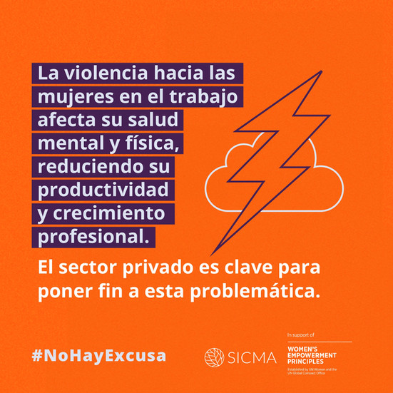 Flyer sobre prevención de la violencia contra la mujer