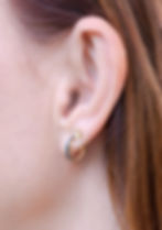 Thumbnail: Yellow Sapphire Hoop Earrings