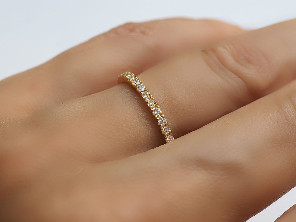 Thumbnail: Champagne Diamond Eternity Ring
