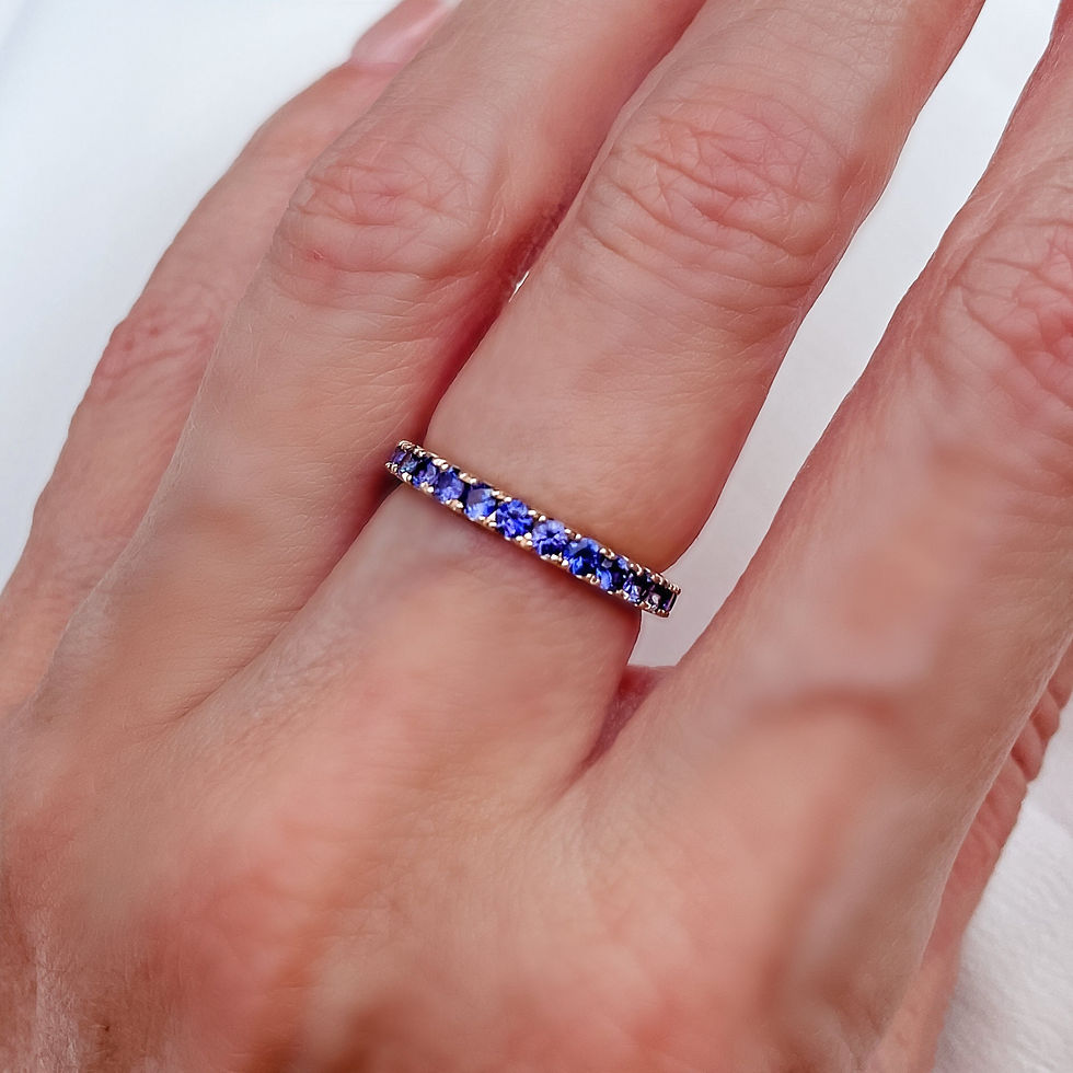 Thumbnail: Indigo Blue Sapphire Eternity Ring 2.4mm