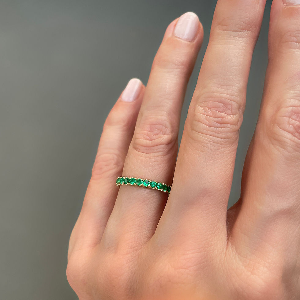 Thumbnail: Emerald Eternity Ring 2.4mm