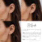 Thumbnail: 2.2mm Natural Diamond & Emerald Hoop Earrings