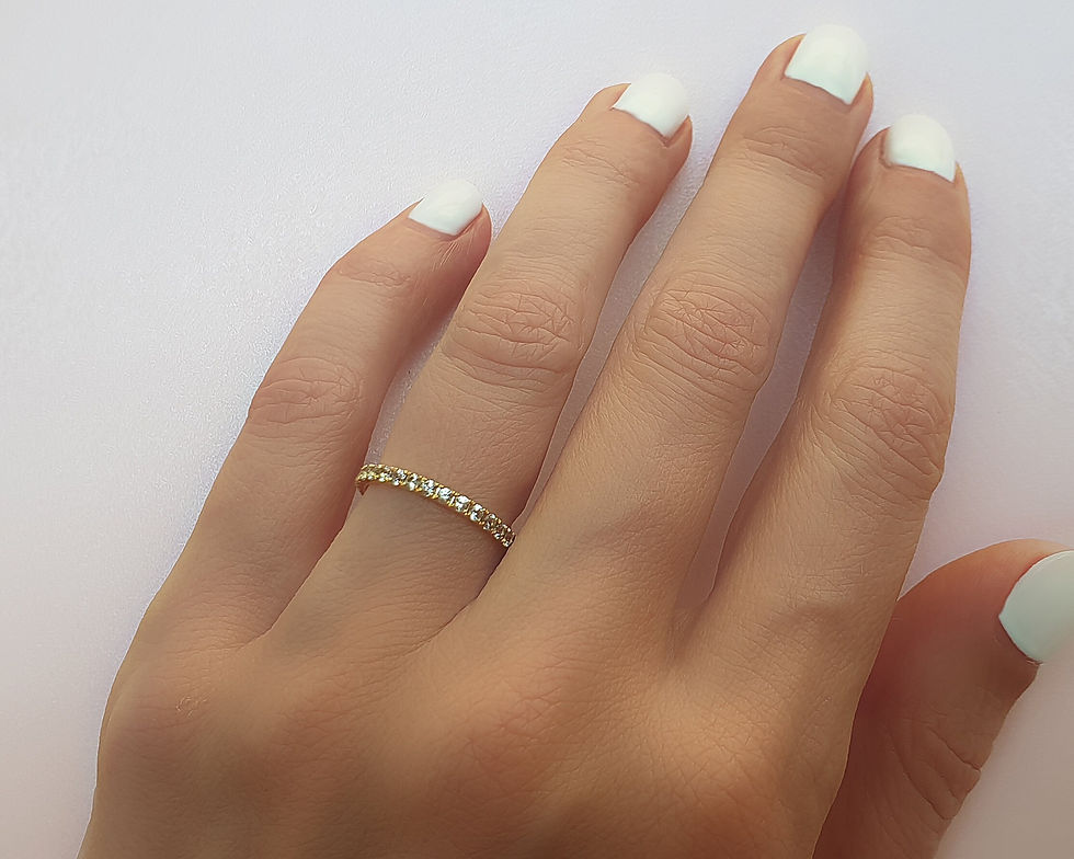 Thumbnail: Light Green Sapphire Ring