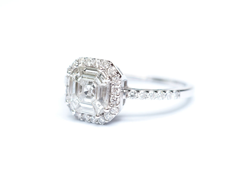 Thumbnail: Asscher Cut Diamond Engagement Ring