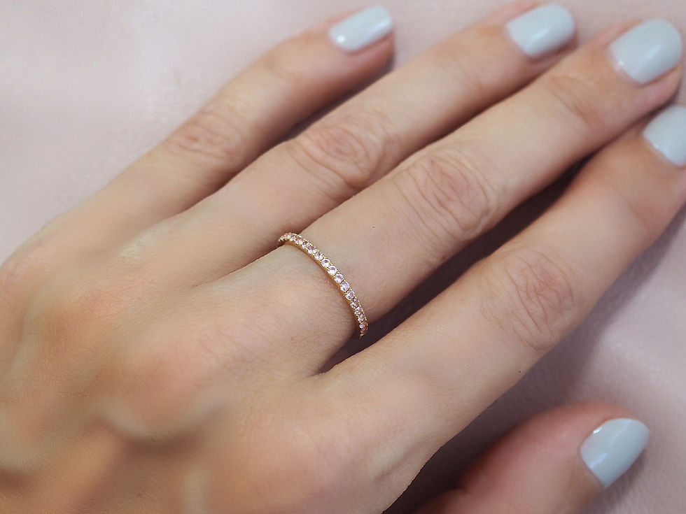 Thumbnail: Baby Pink Sapphire Eternity Ring