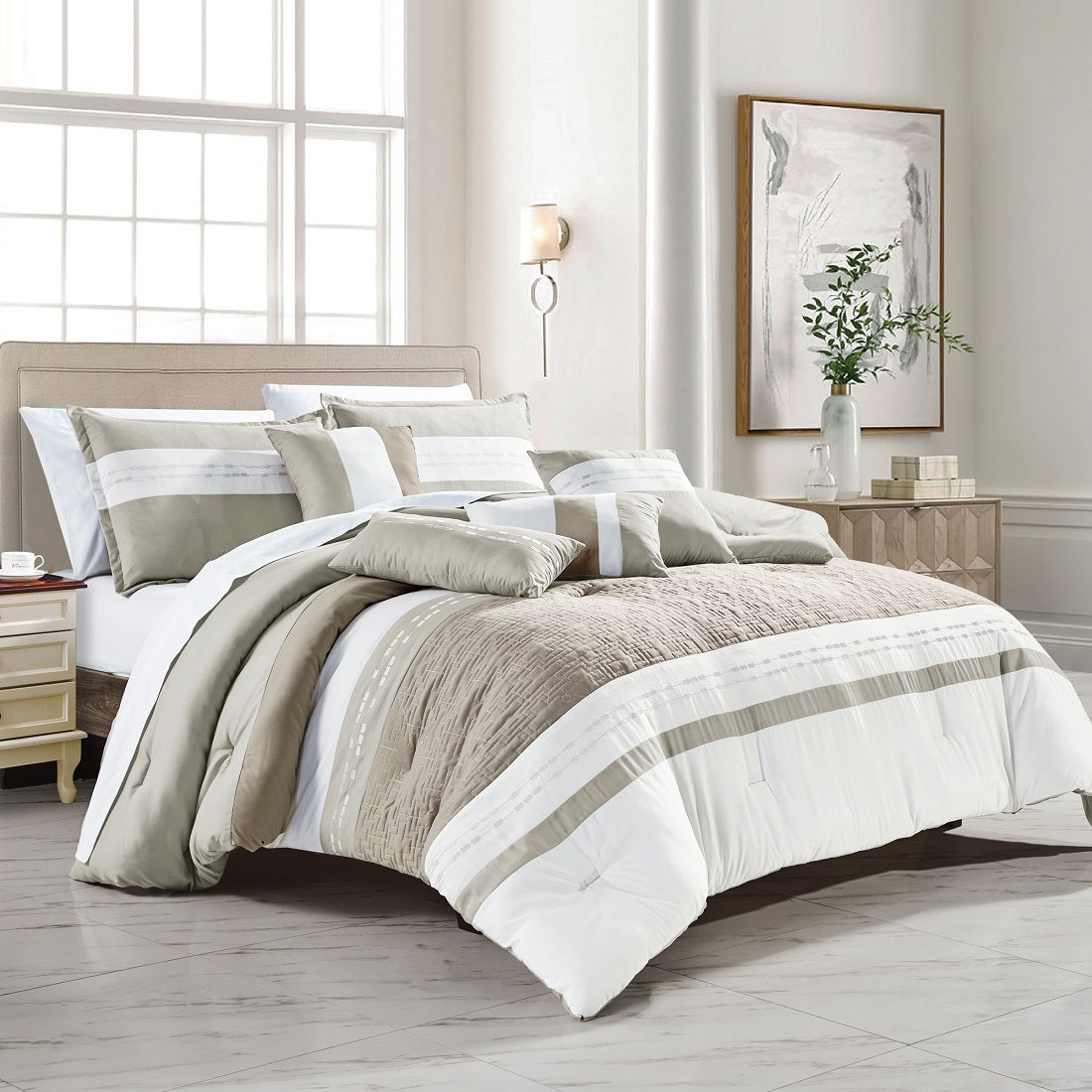 7 piece comforter set