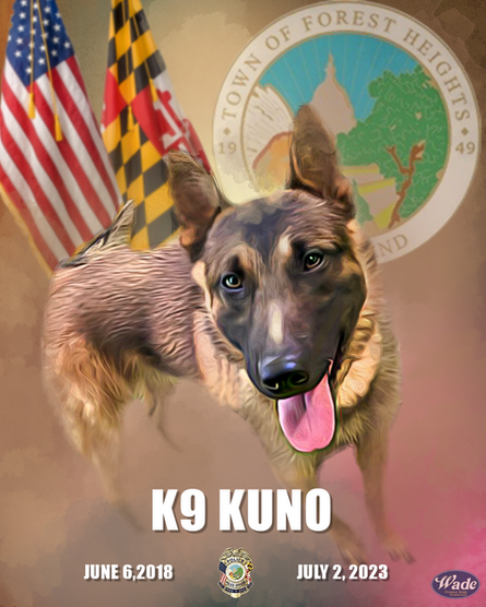 In Loving Memory of  K9 Kuno - Forest Heights Police Dept.