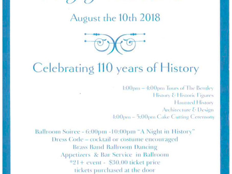 Happy Birthday - Hotel Bentley 110 years old