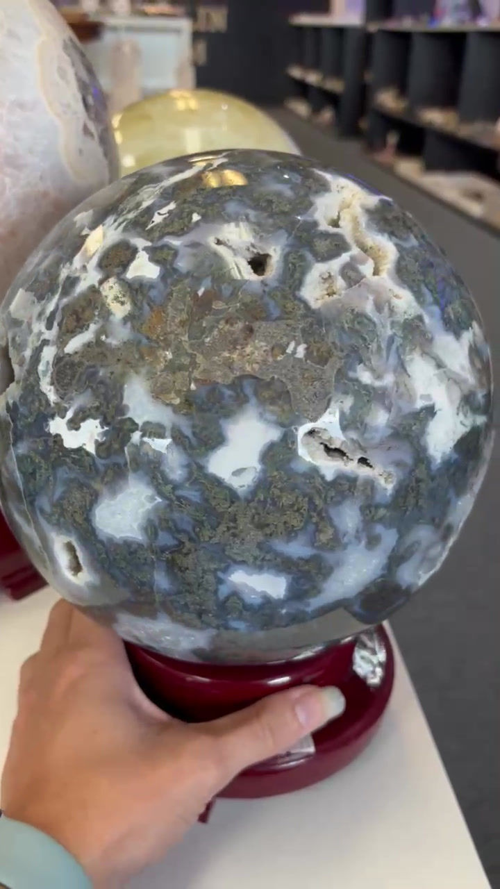 Thumbnail: Moss Agate Sphere