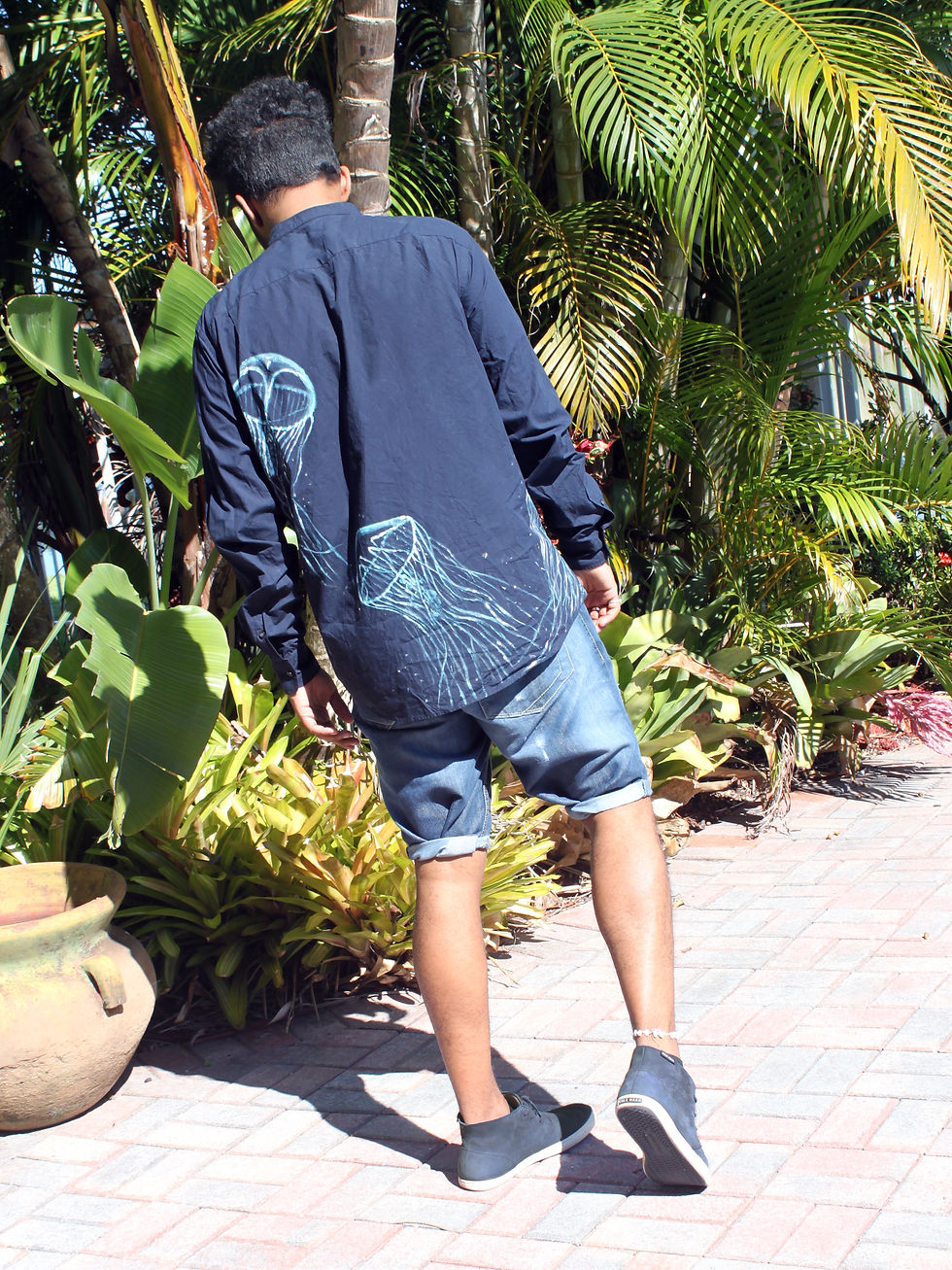 Bioluminescent Jellyfish on Shirt