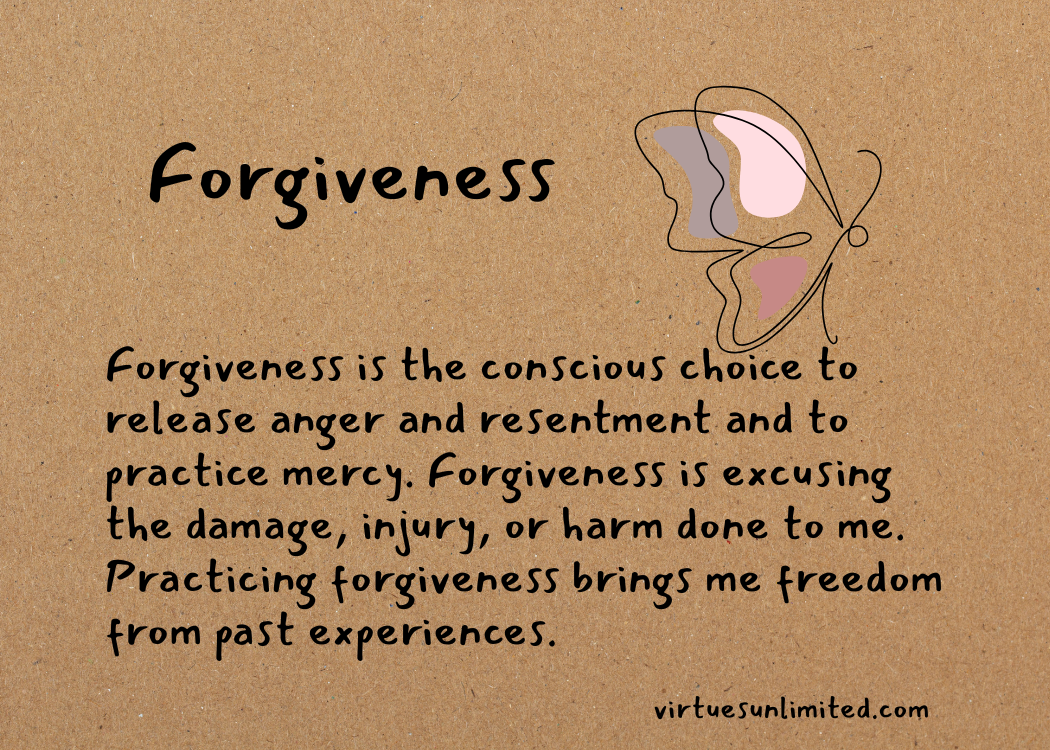 Forgiveness, Inspirational Card , Digital Download, 3.5 x 2.5