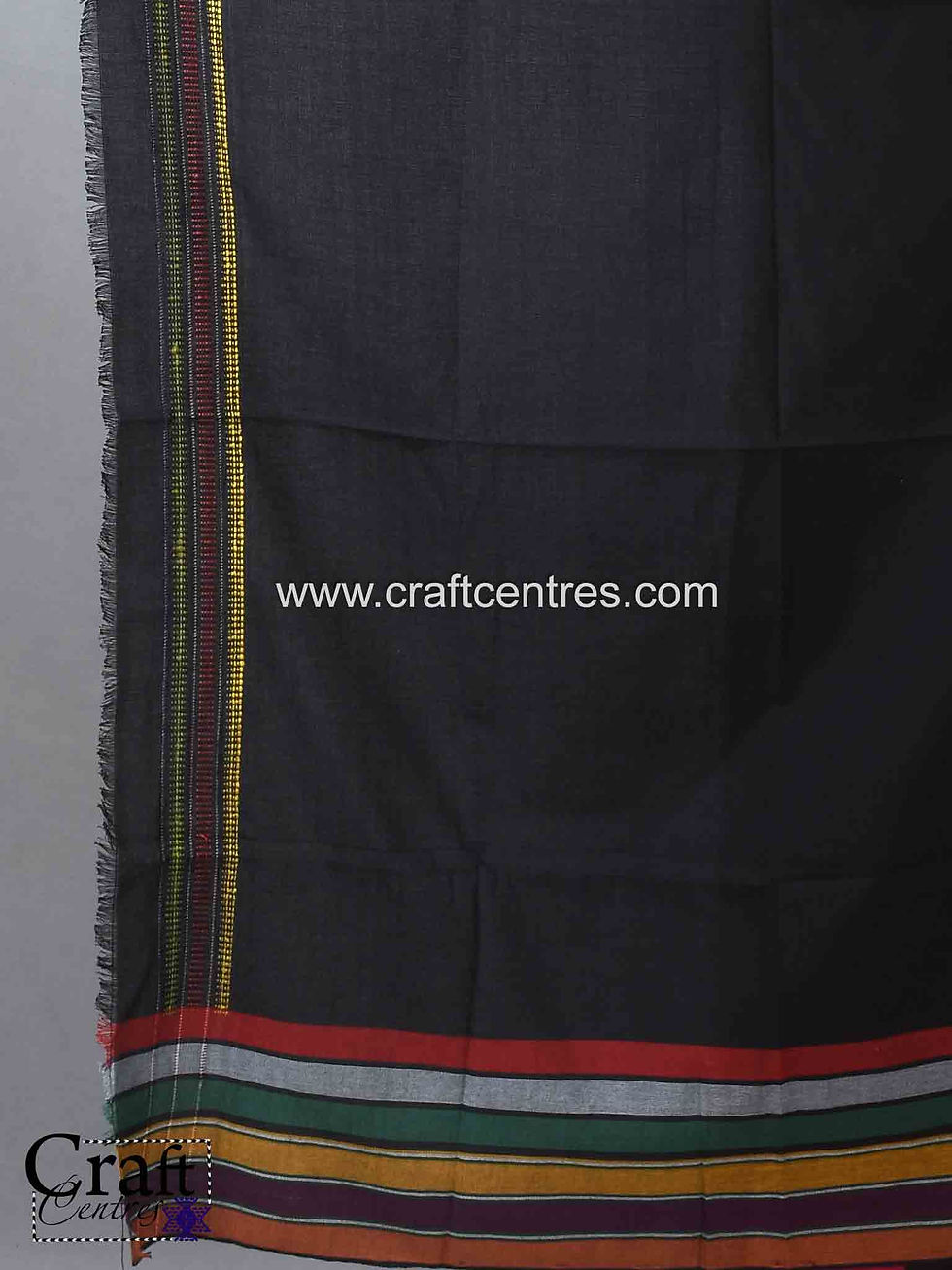 Thumbnail: tussar silk bhujodi saree and blouse piece