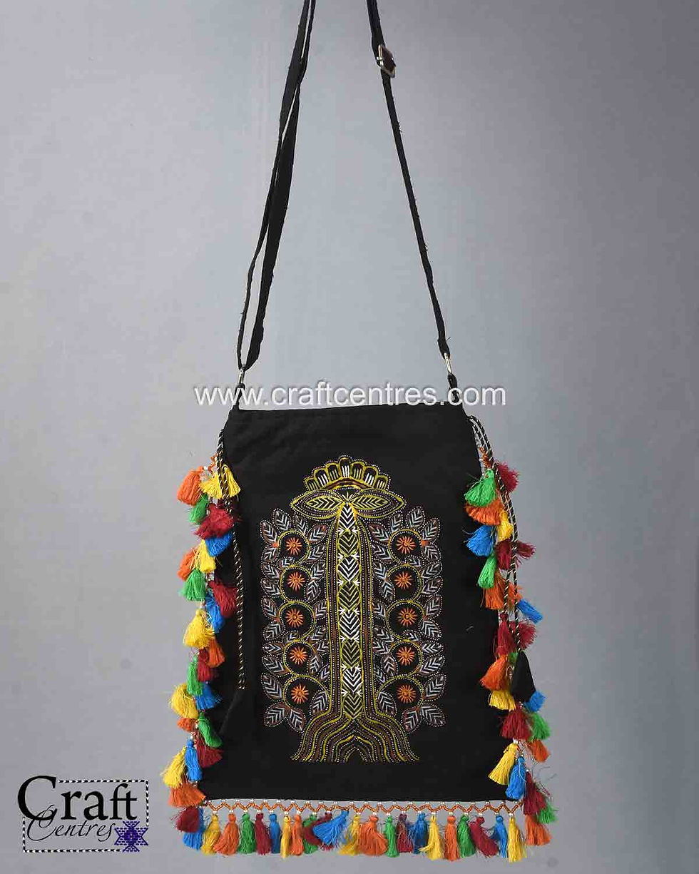 Kutch Potli Bag With Rogan Art Painting for Women