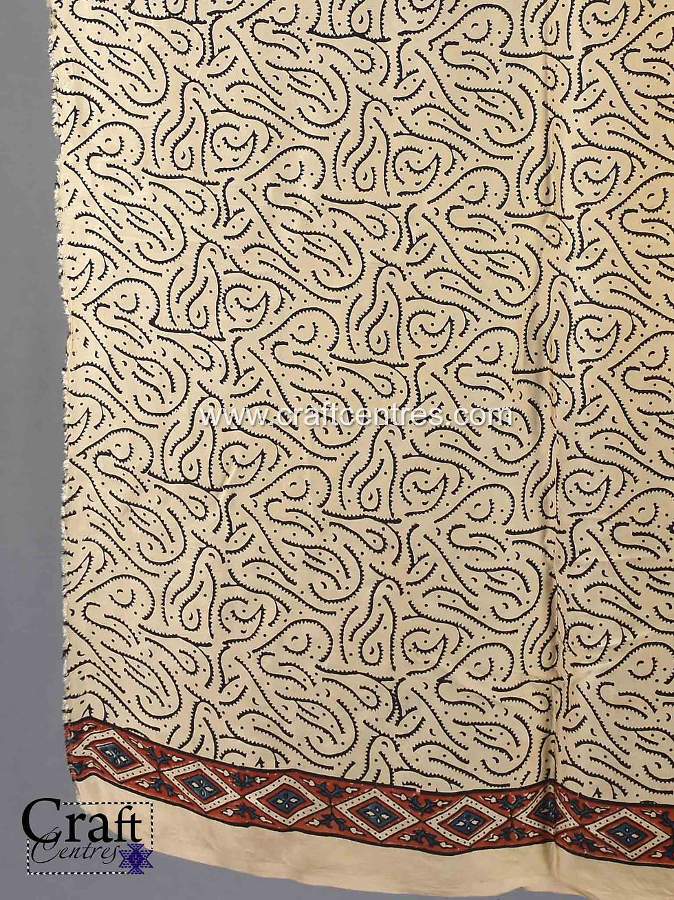 Thumbnail: natural dye ajrakh saree